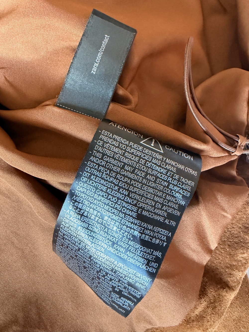 NWOT ZARA 100% LEATHER BOMBER JACKET - Picture 9 of 13